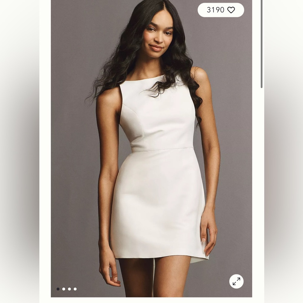 Sachin & Babi Reed Sleeveless Back-Bow Mini Dress